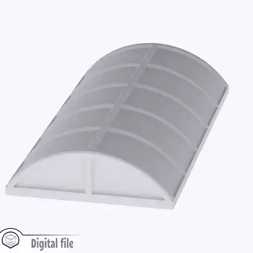 HO Long dome skylight train model 