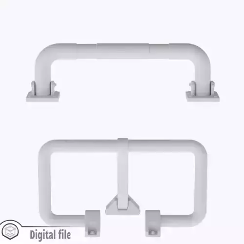 HO Set of 2 parking space barrier 2 train model  3D print model
