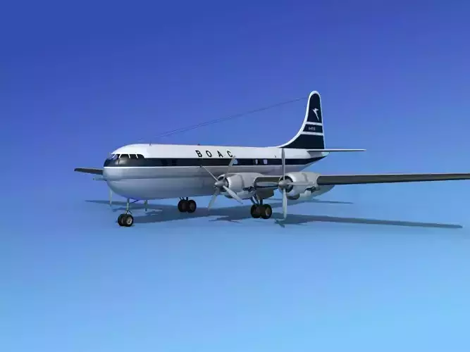 Boeing 377 BOAC 3 3D model