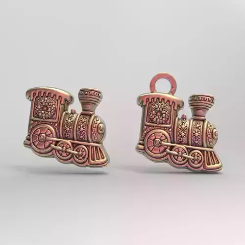 christmas train cookie decor 3D print model