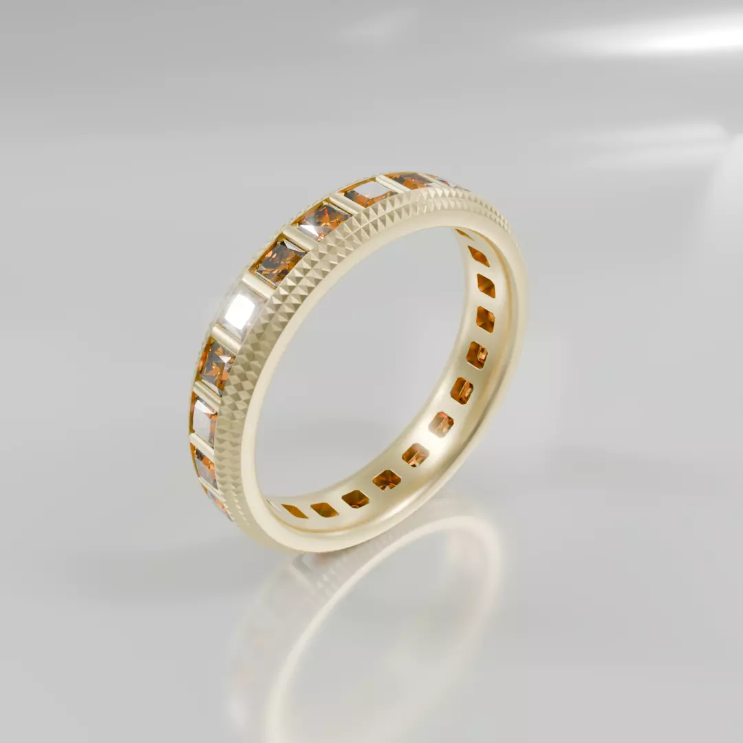 Gemstone Ring - 3D print ready Free 3D print model