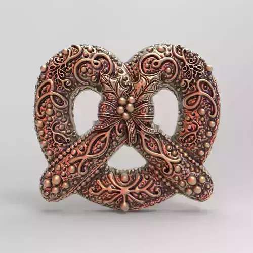 Pretzel cookie treedecor  3D print model
