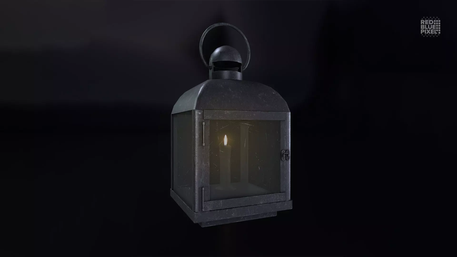 Medieval Lantern 01 Low-poly 3D model_0
