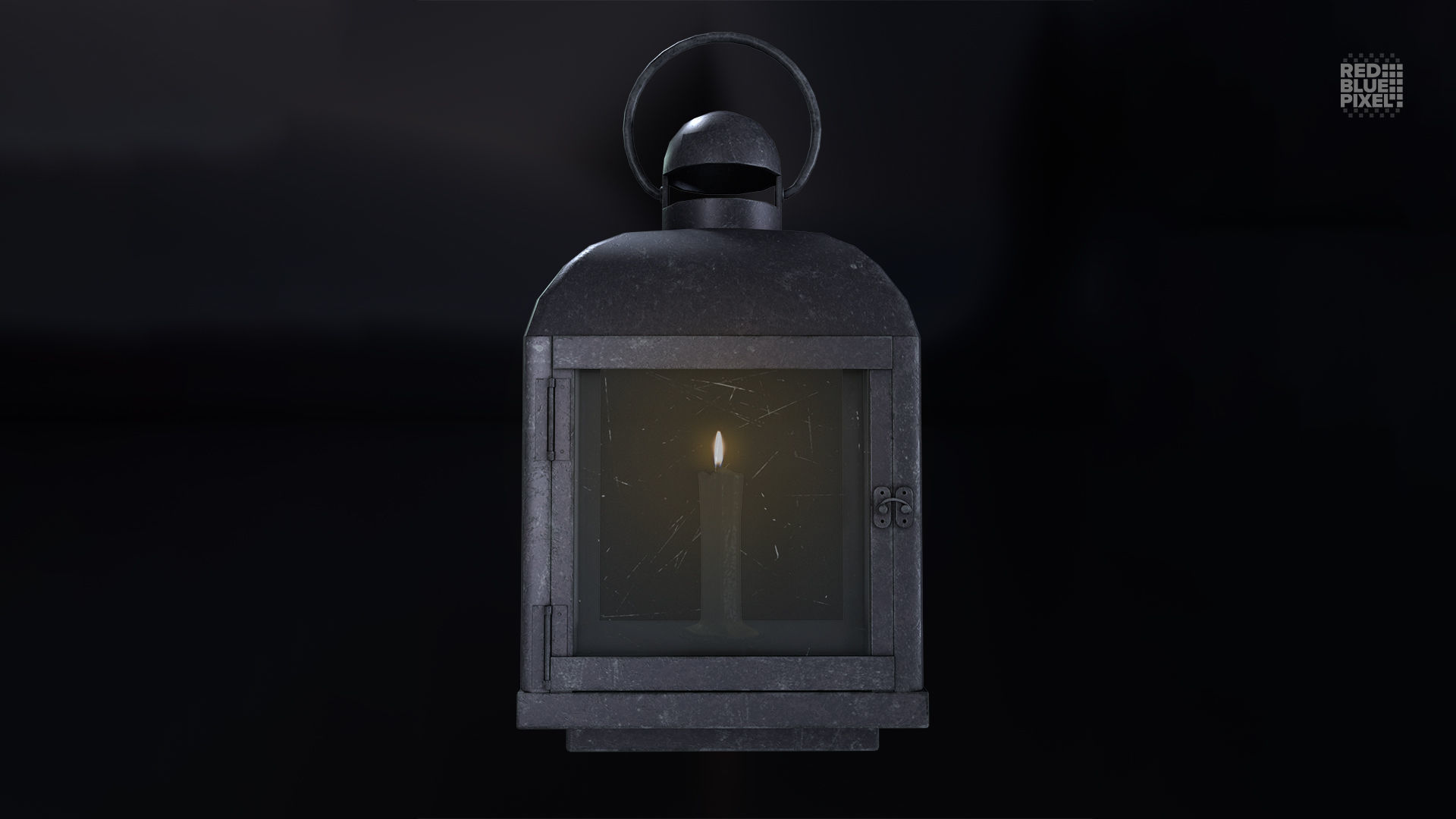 Medieval Lantern 01 Low-poly 3D model_5
