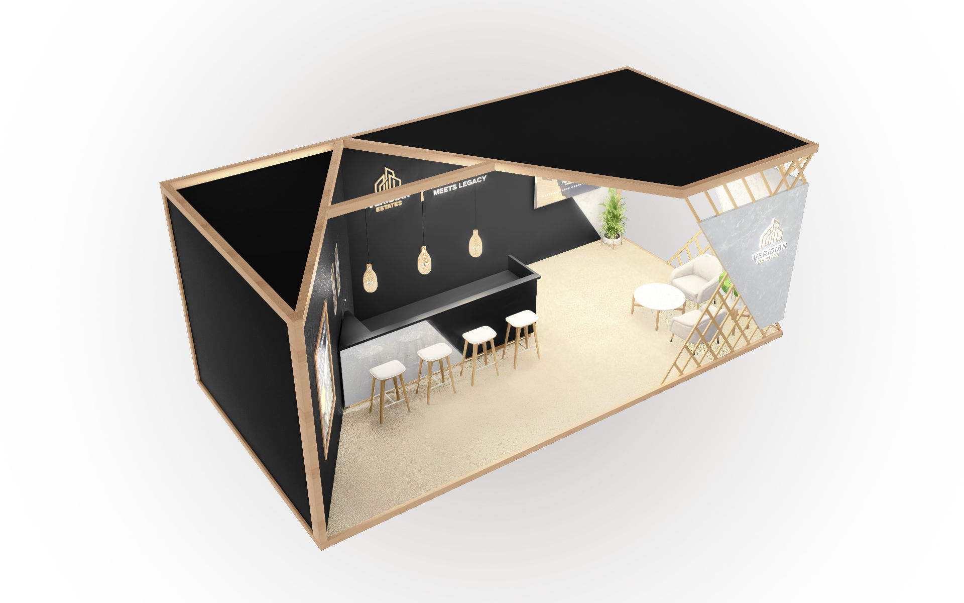 3D Exhibition stand Real Estate 3D model_7