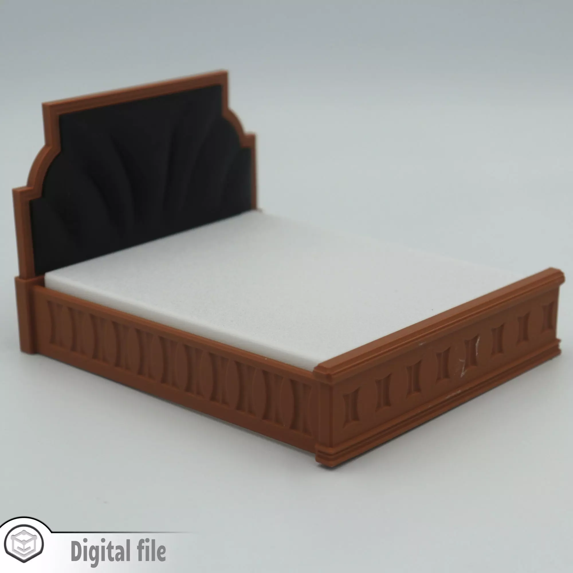 miniature Classic bed 3D print model_0