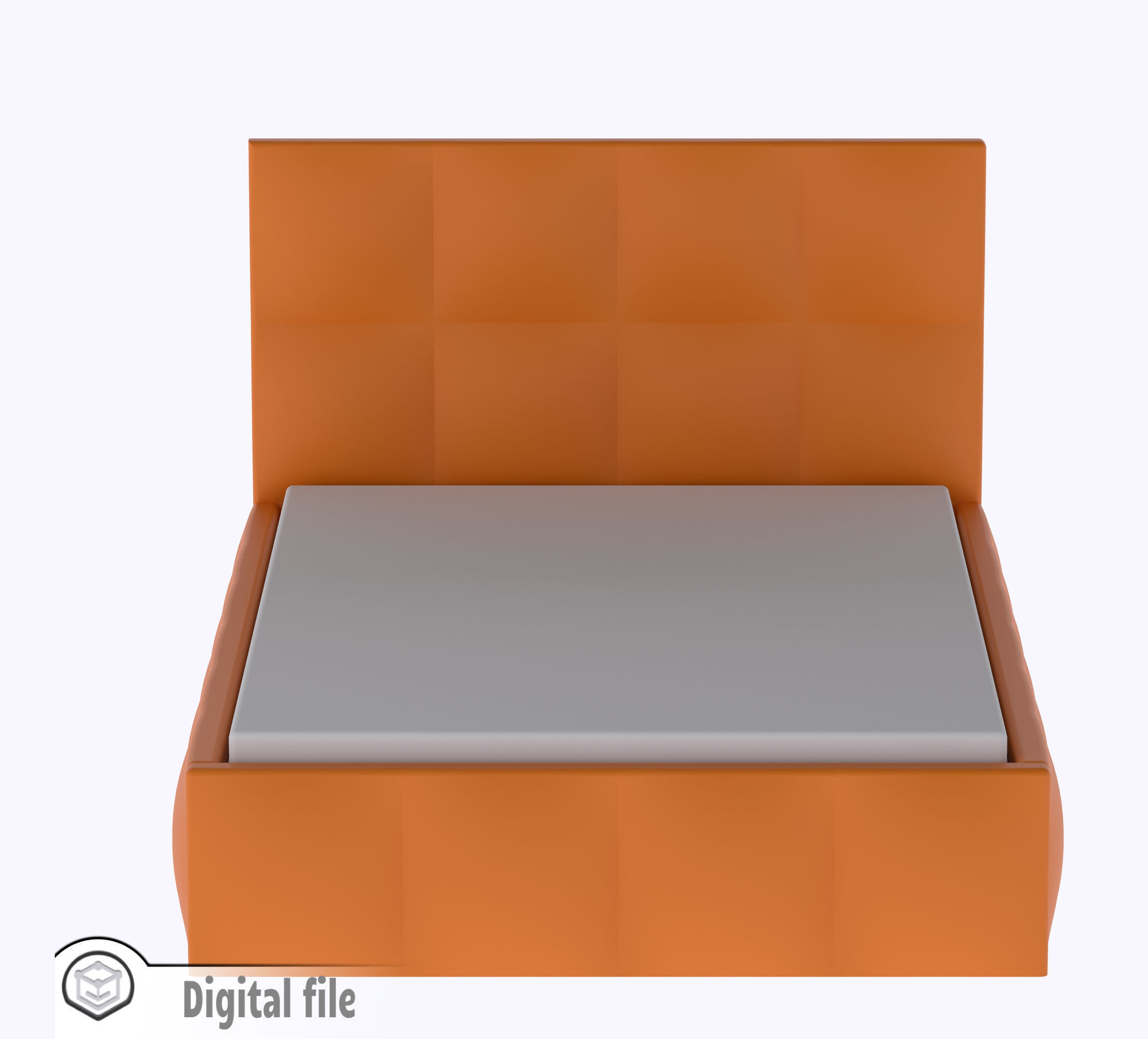 Classic bed design 1 3D print model_6