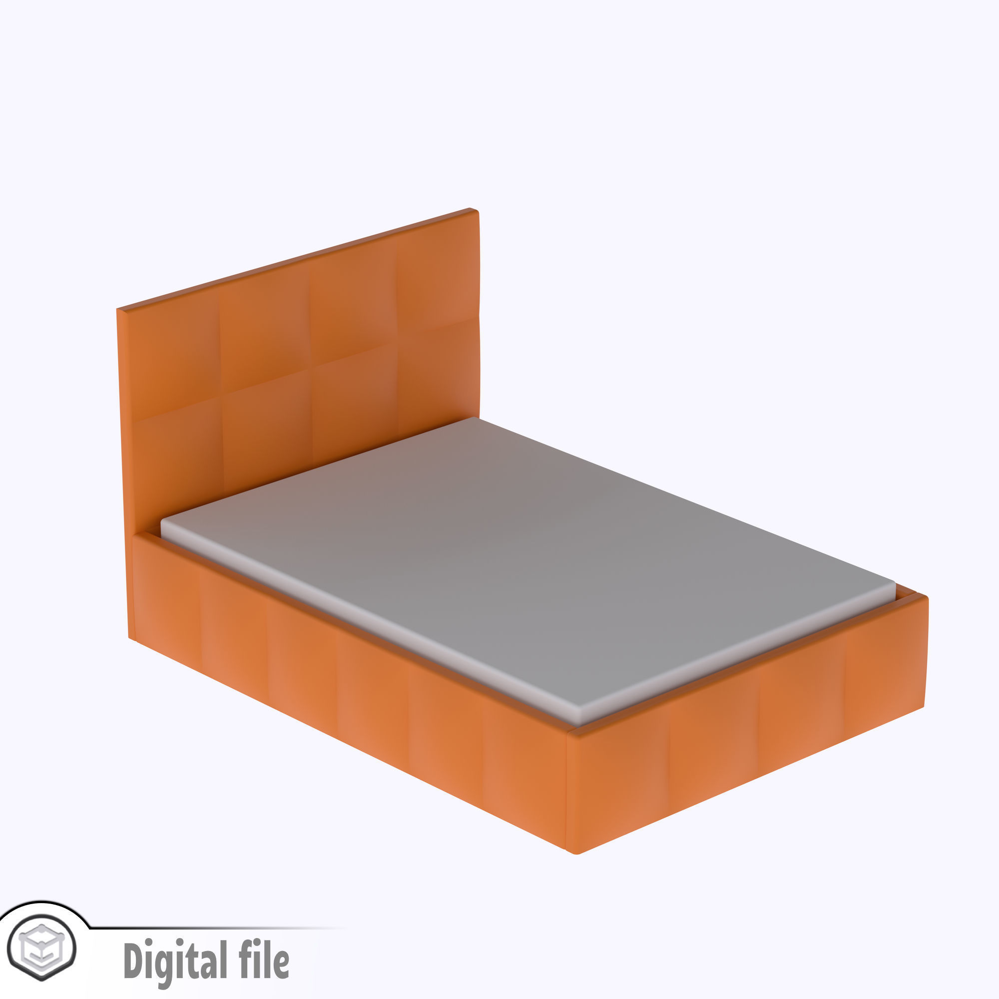Classic bed design 1 3D print model_5