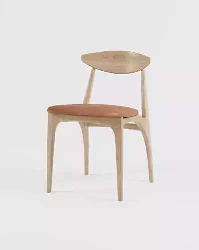 Shanowen Oak Cognac Dining Chair by Modet
