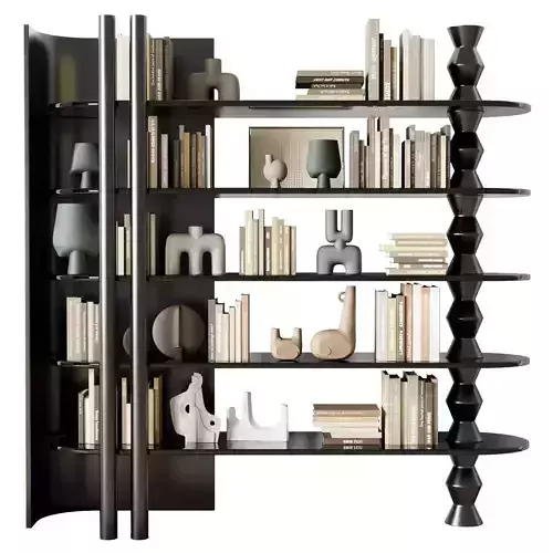 Ana Roque Interior Ally - Shelves Decorative book glass Rack 27