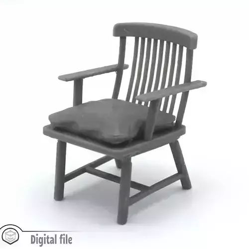 Classic chair with pillow 