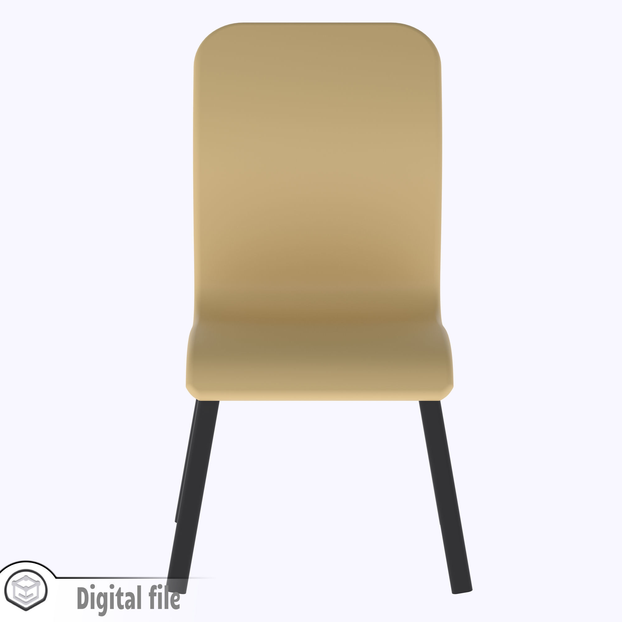 Dining room chair Ikea inspired  3D print model_5