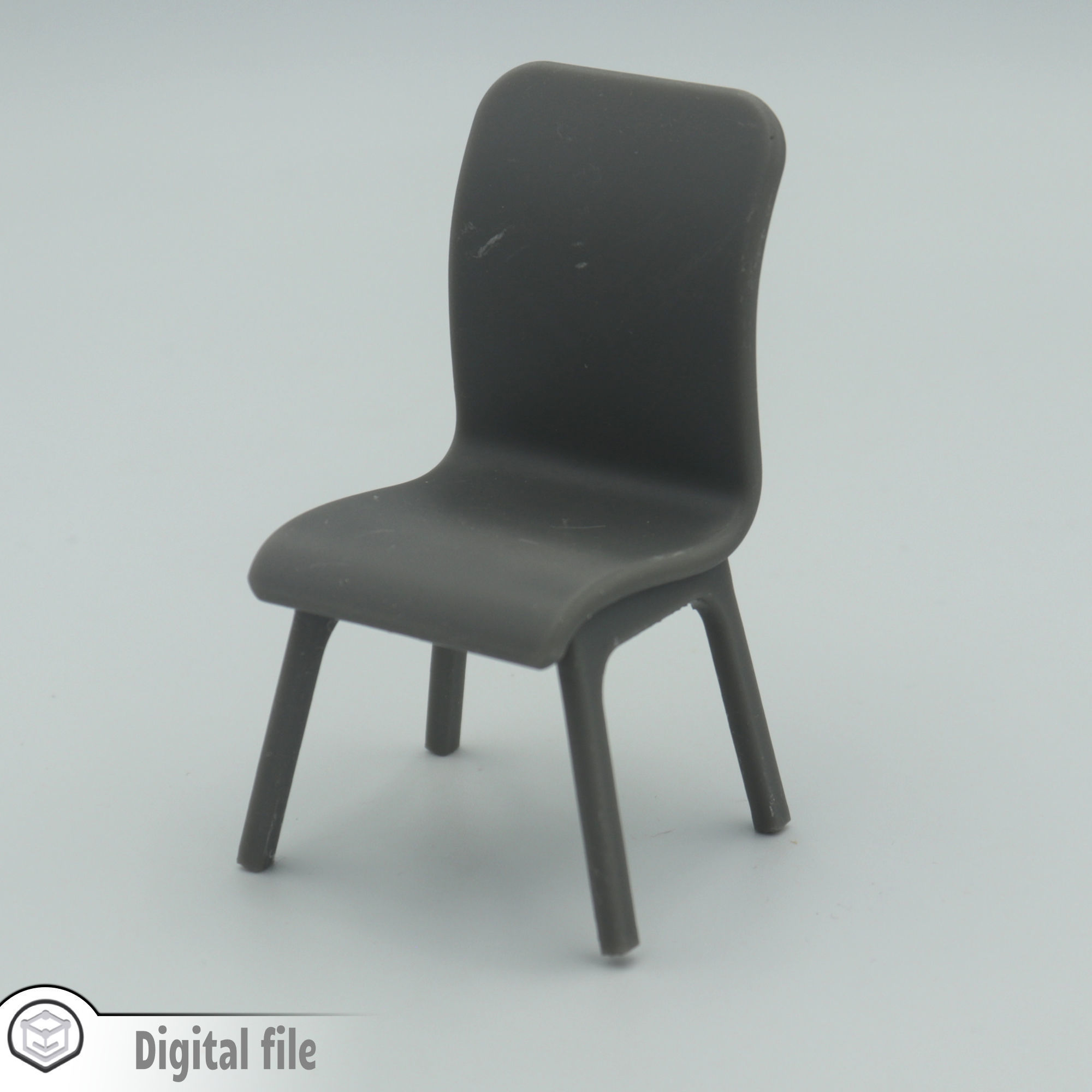 Dining room chair Ikea inspired  3D print model_2