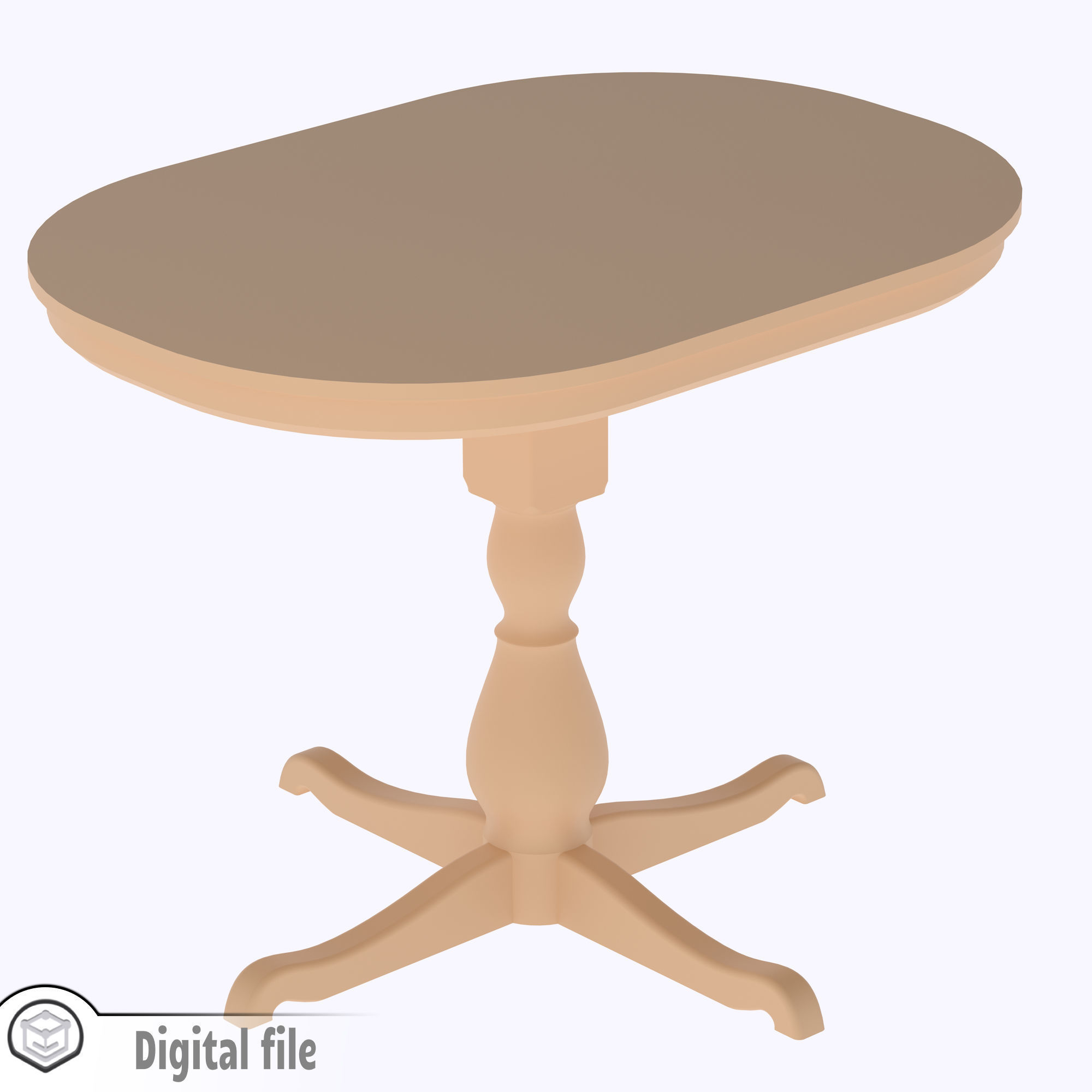 dollhouse Vintage Table inspired 3D print model_4