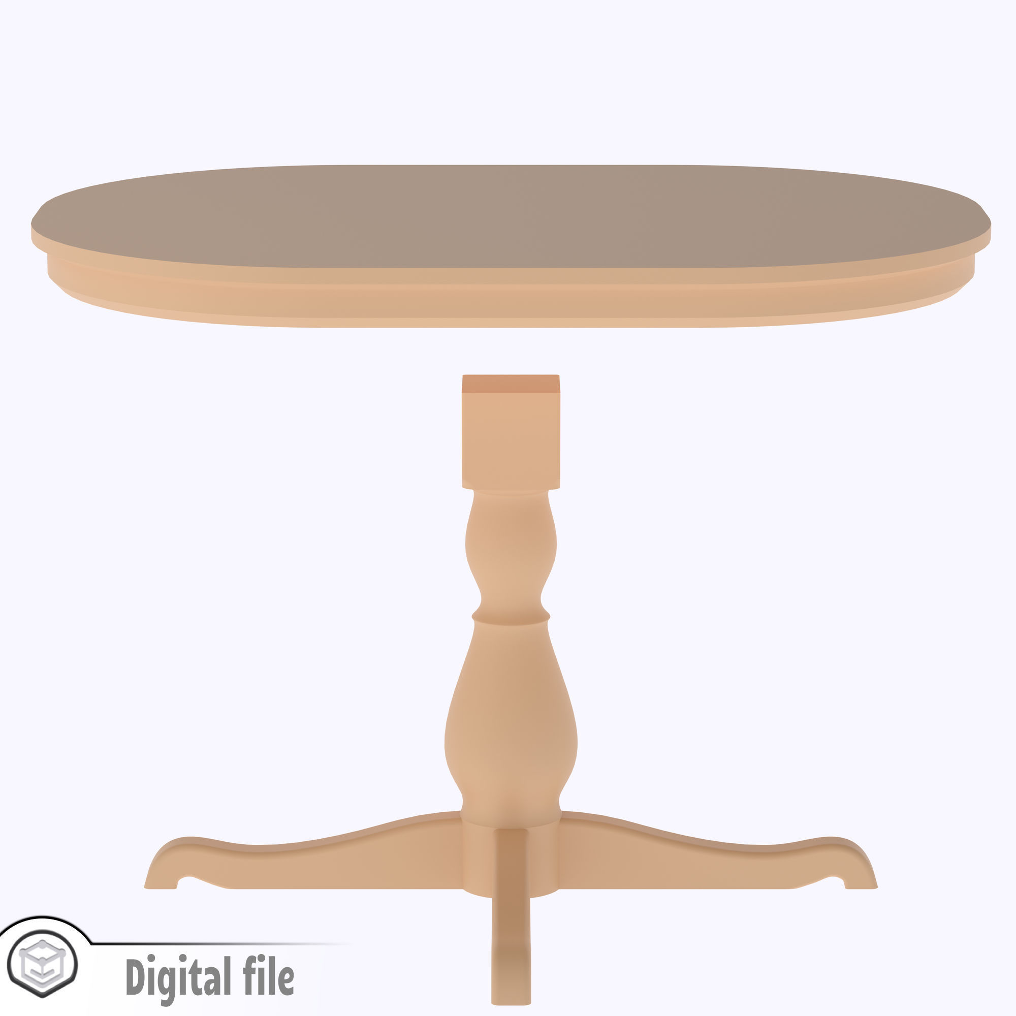 dollhouse Vintage Table inspired 3D print model_5