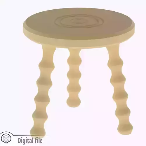miniature French Bobbin Leg Stool 