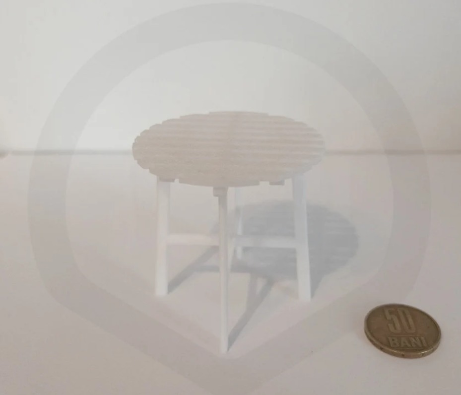 miniature Indoor outdoor table Ikea inspired  3D print model_3