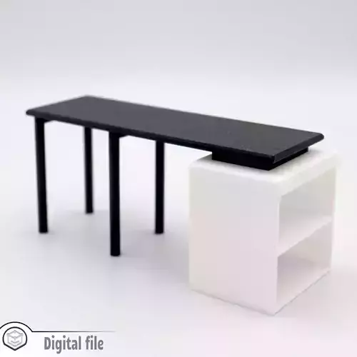 Kitchen island 2 with shelves 