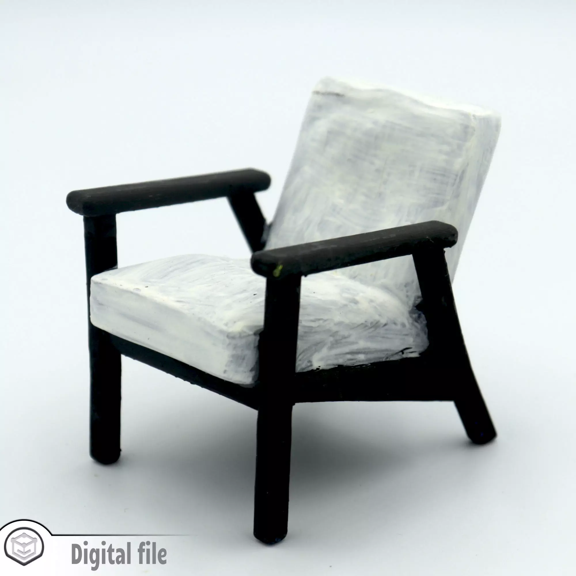 Living room armchair 2 3D print model