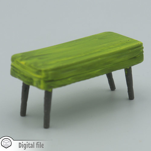 Living room stool style 1  3D print model