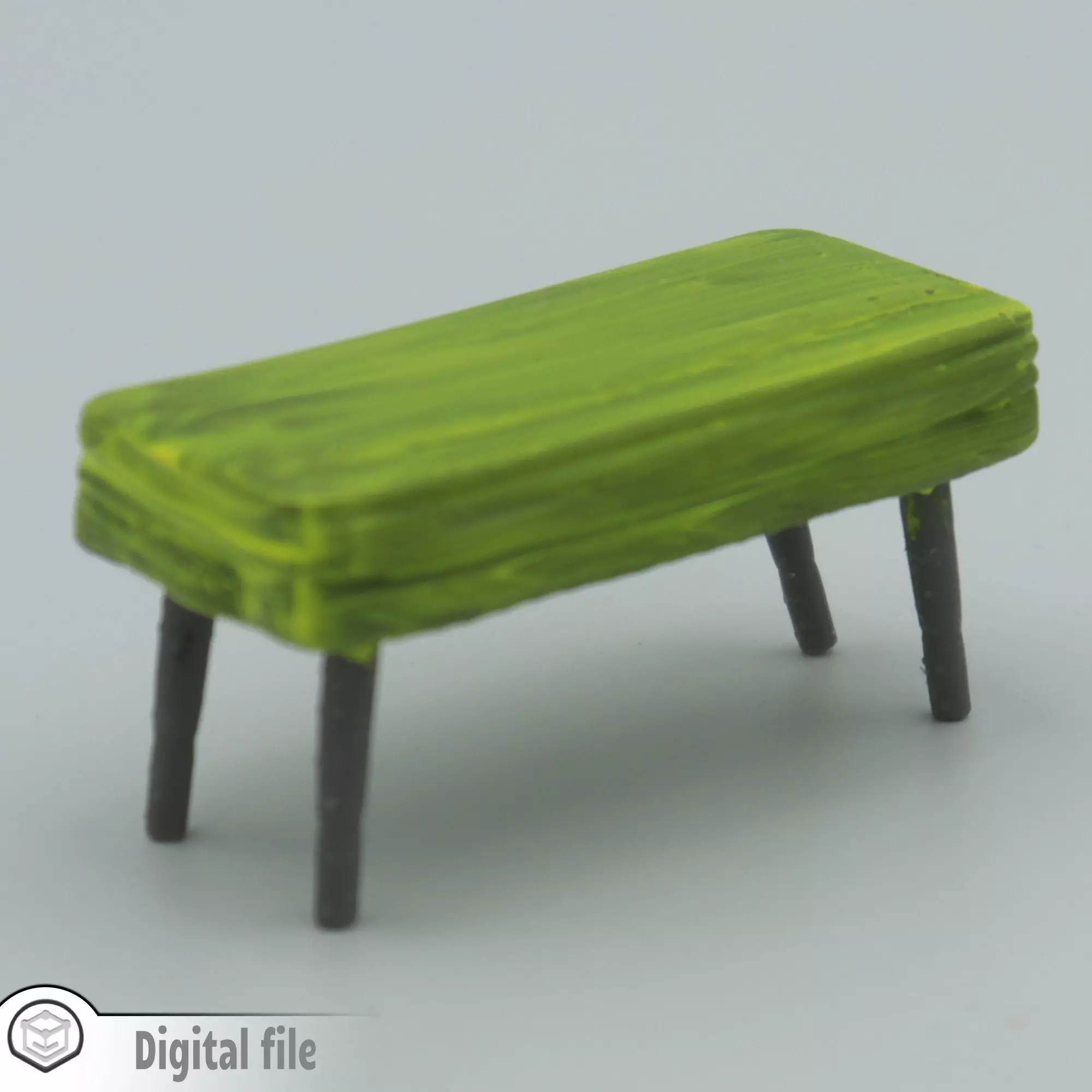 Living room stool style 1  3D print model_0