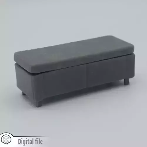 Living room stool with inside container 
