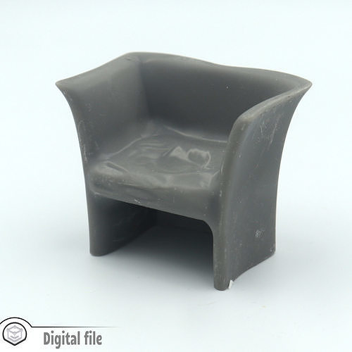 Modern armchair 1 3D print model
