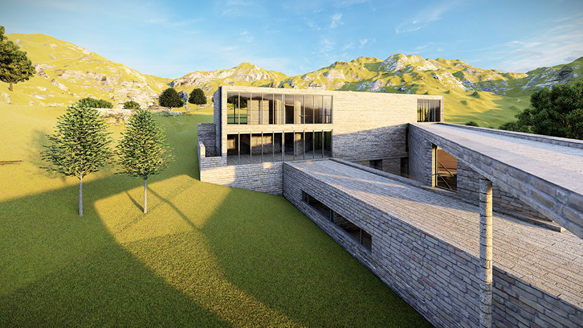 Casa Scene- Beach villa-modern house 3D model_10