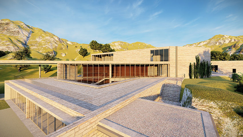 Casa Scene- Beach villa-modern house 3D model_12