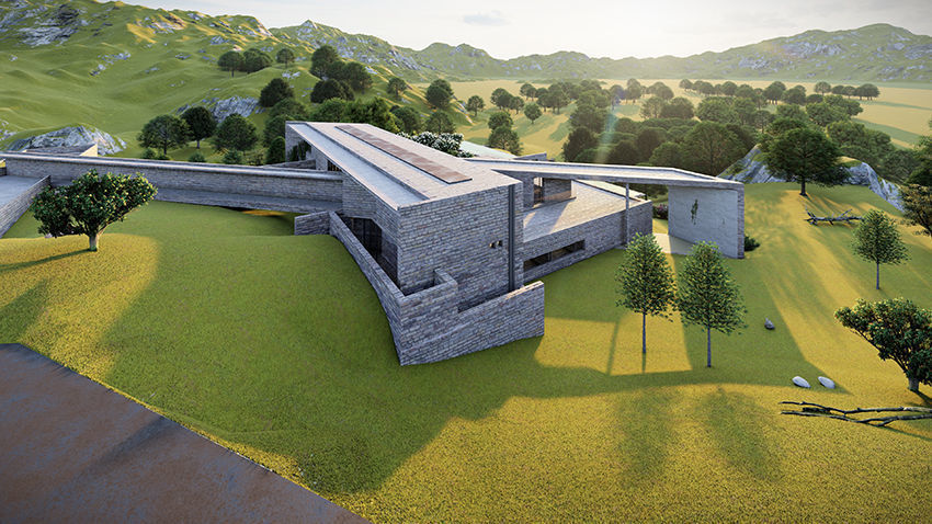 Casa Scene- Beach villa-modern house 3D model_15