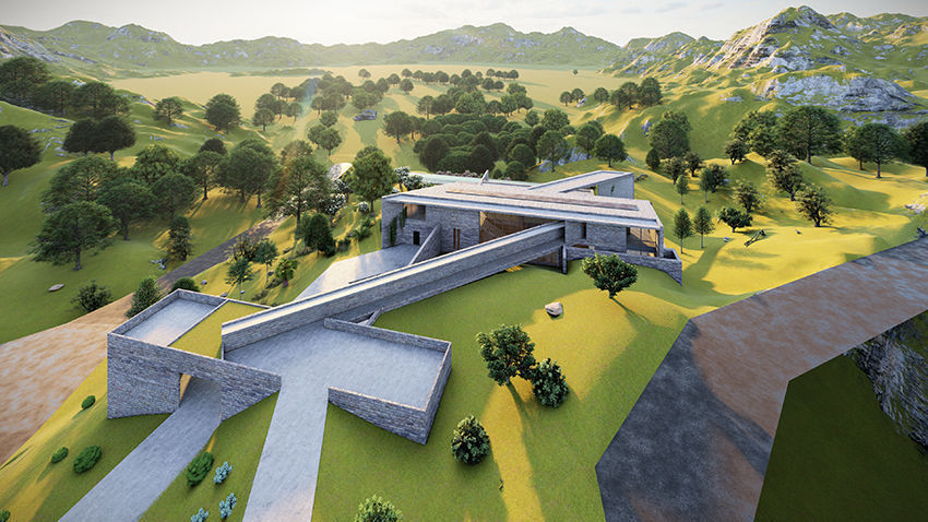 Casa Scene- Beach villa-modern house 3D model_17