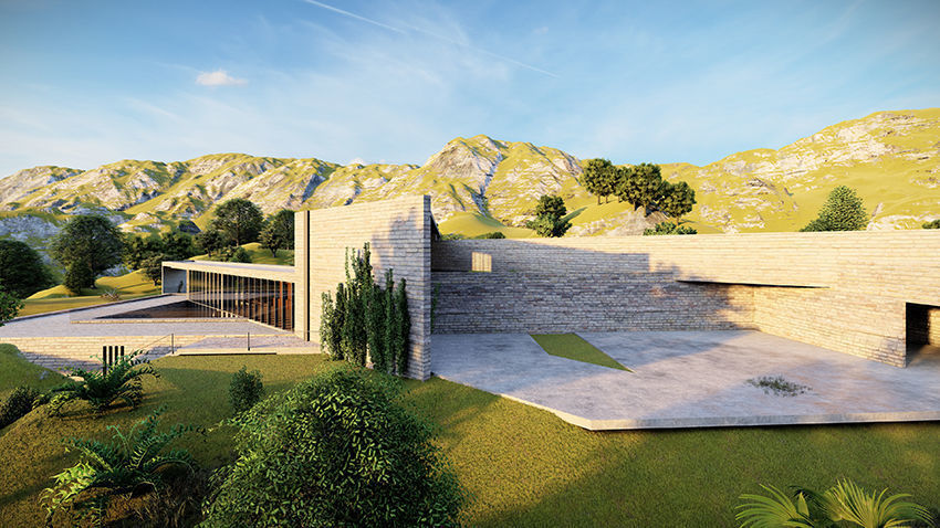 Casa Scene- Beach villa-modern house 3D model_4