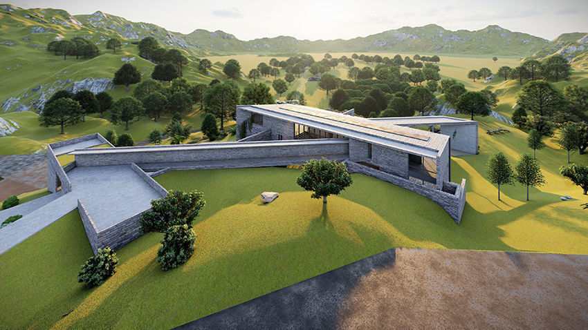 Casa Scene- Beach villa-modern house 3D model_16