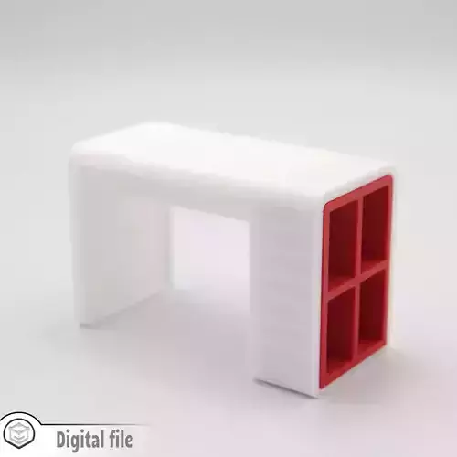 Modern Desk with shelves 