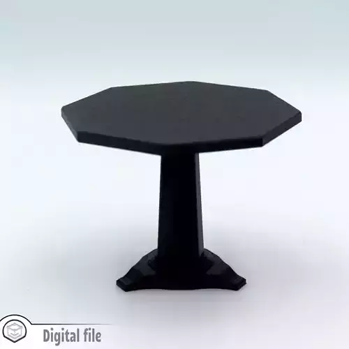 miniature Octagonal wine vintage table 