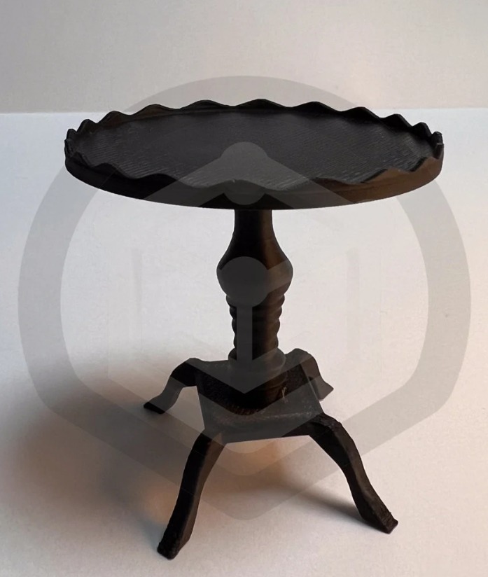 Regency Style Pie Crust Coffee or Side Table 3D print model_4