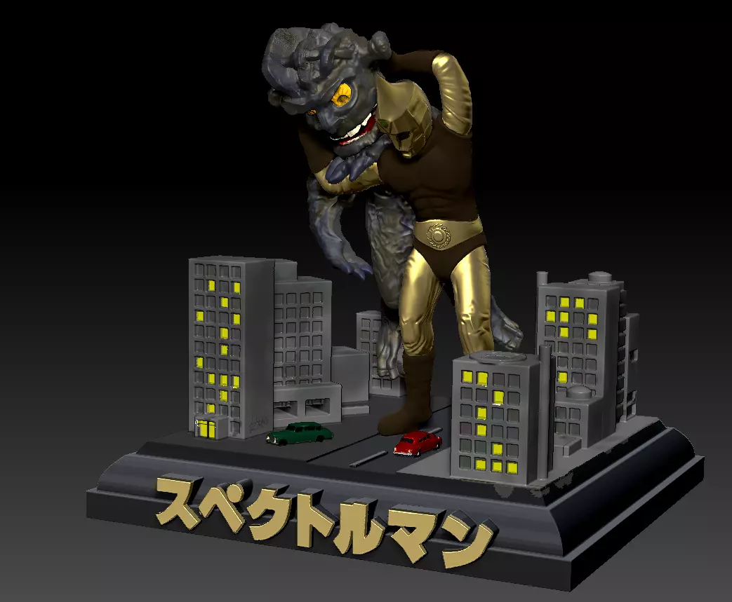 Spectreman - The Man-monster 3D print model_0