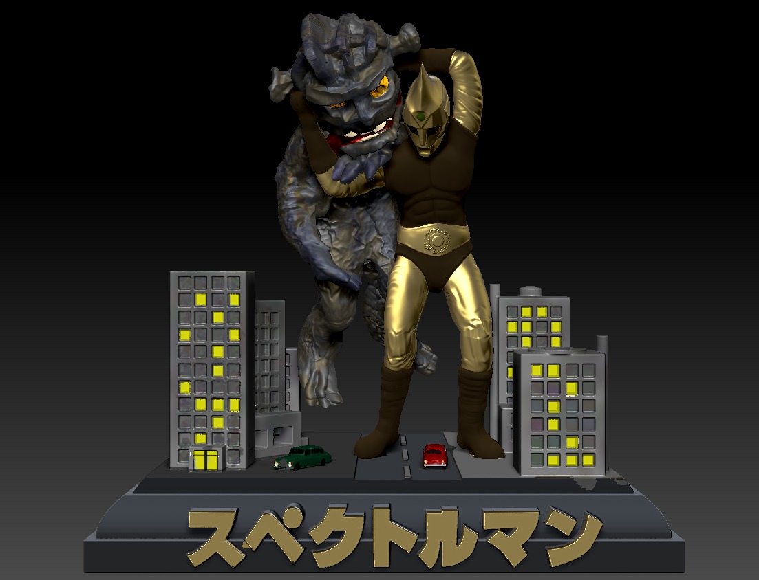 Spectreman - The Man-monster 3D print model_9