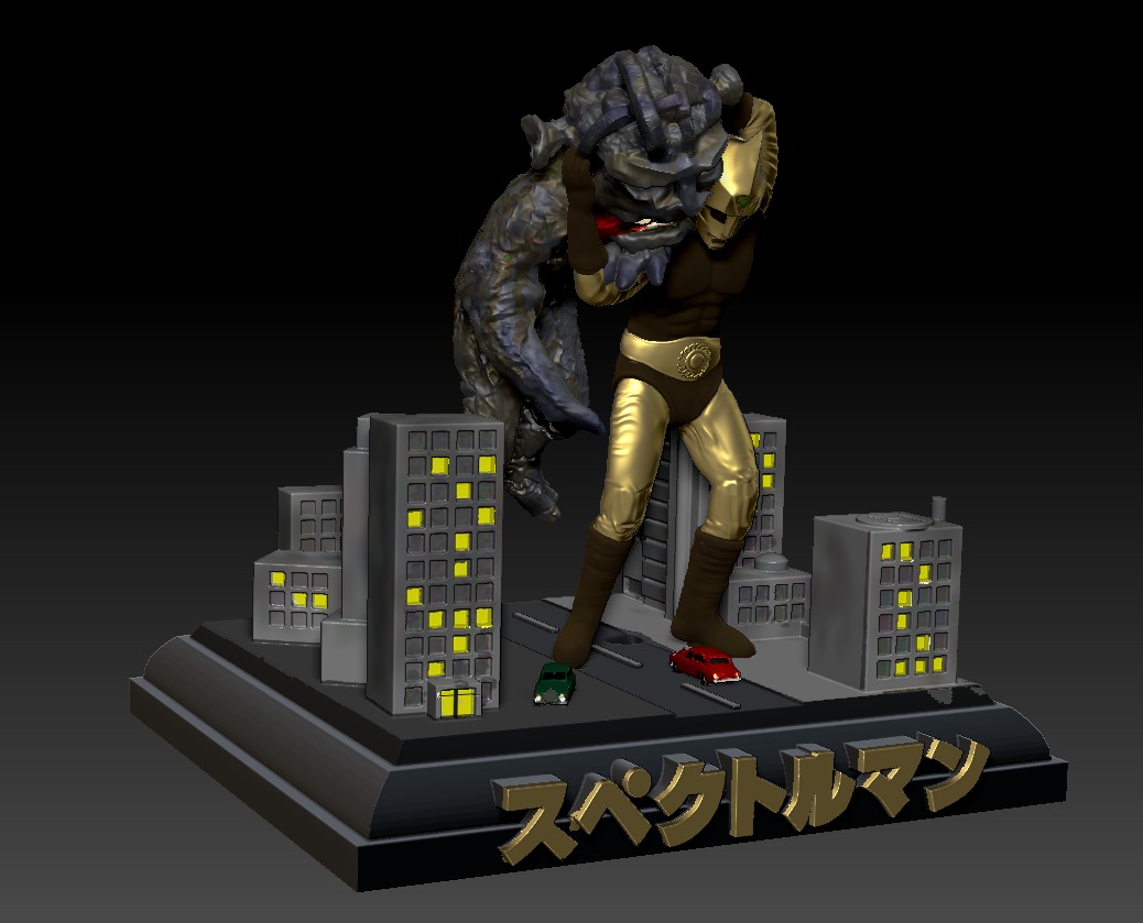 Spectreman - The Man-monster 3D print model_3