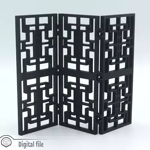 Room divider Oriental 2 print-in-place 