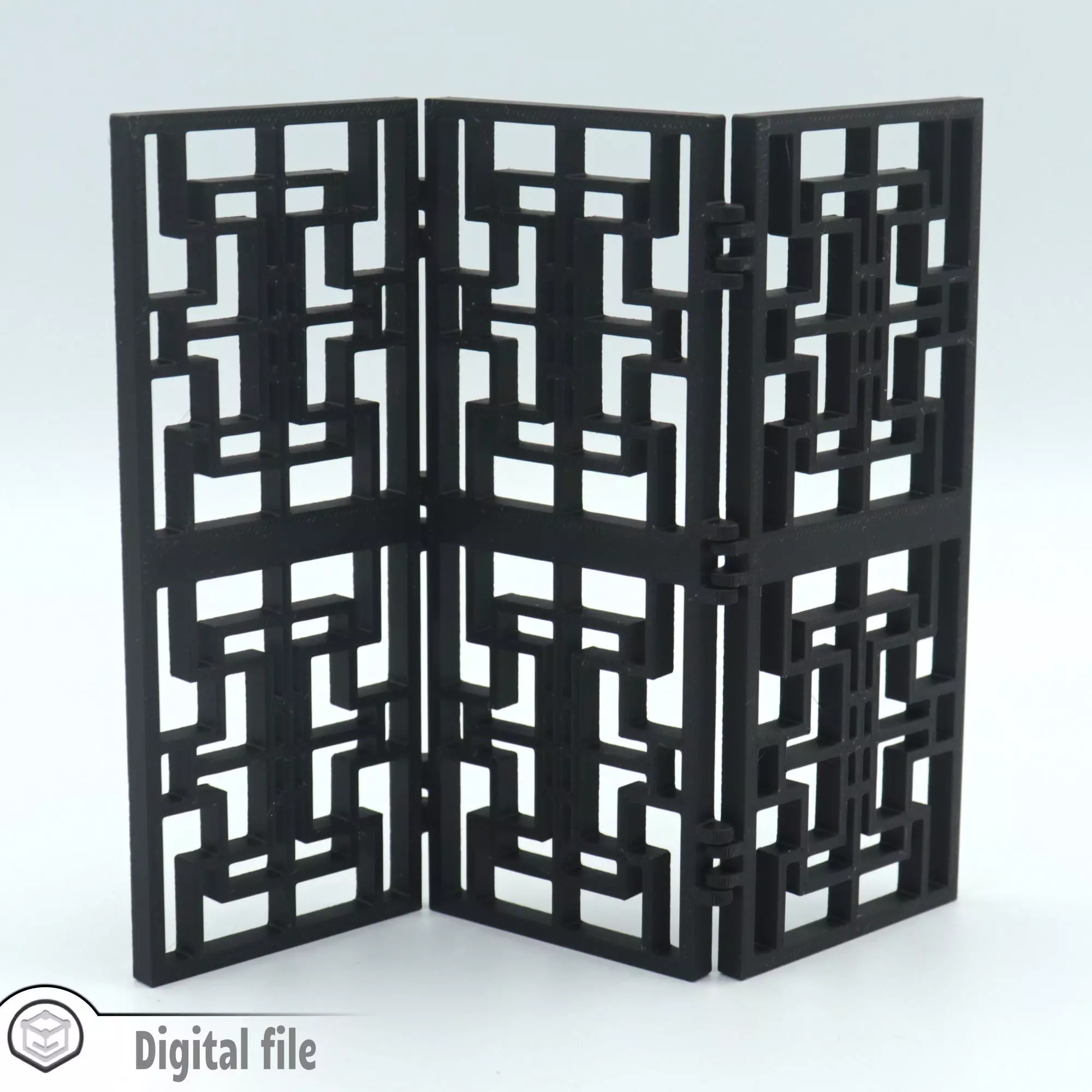 Room divider Oriental 2 print-in-place 3D print model