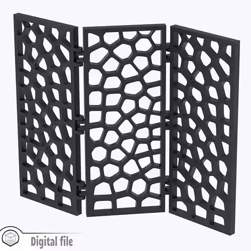 Room divider Voronoi print-in-place 