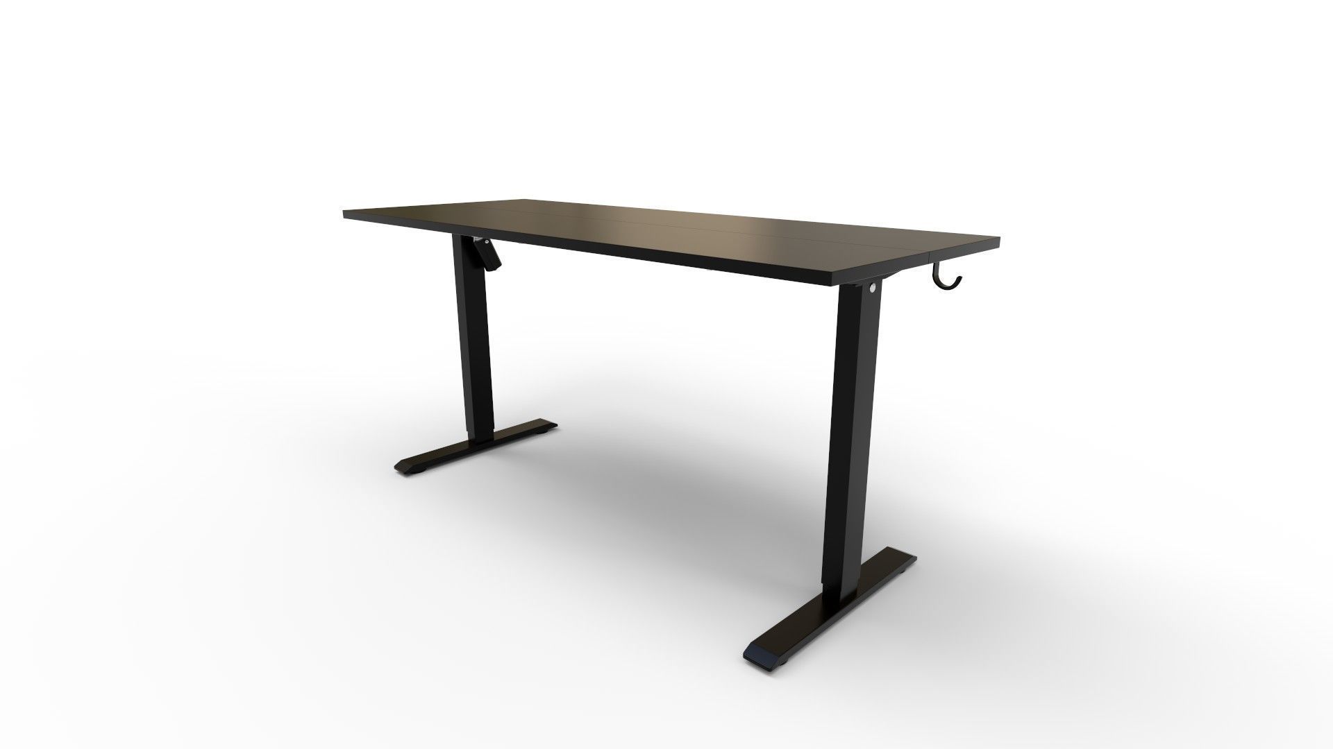 Adjustable Standing Desk 3D model_2
