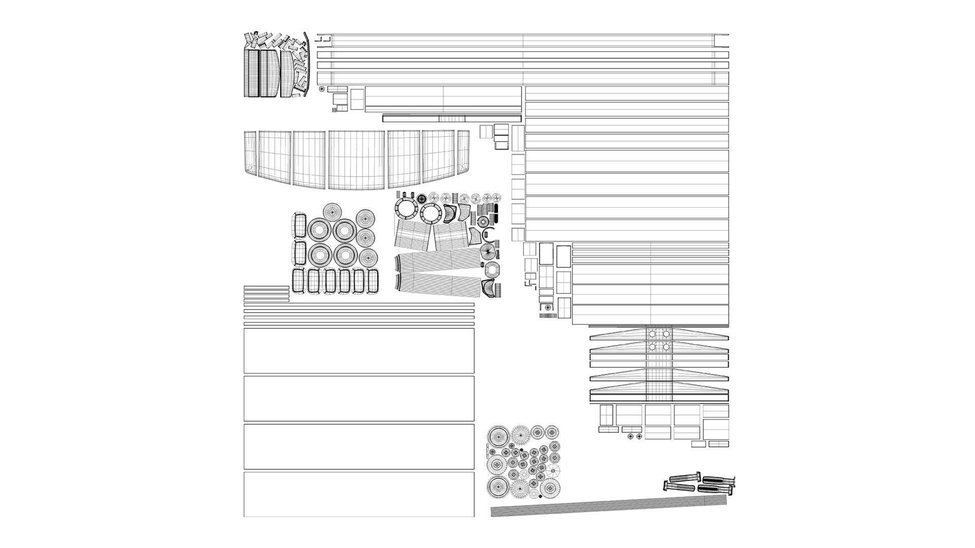 Adjustable Standing Desk 3D model_10