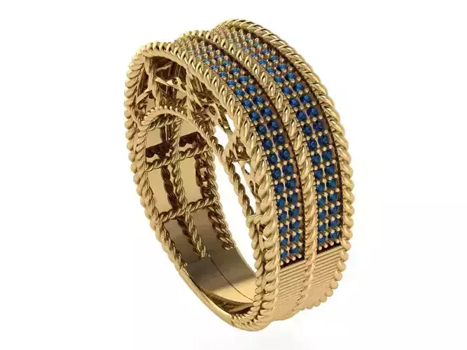 79 Cocktail ring 3D print model