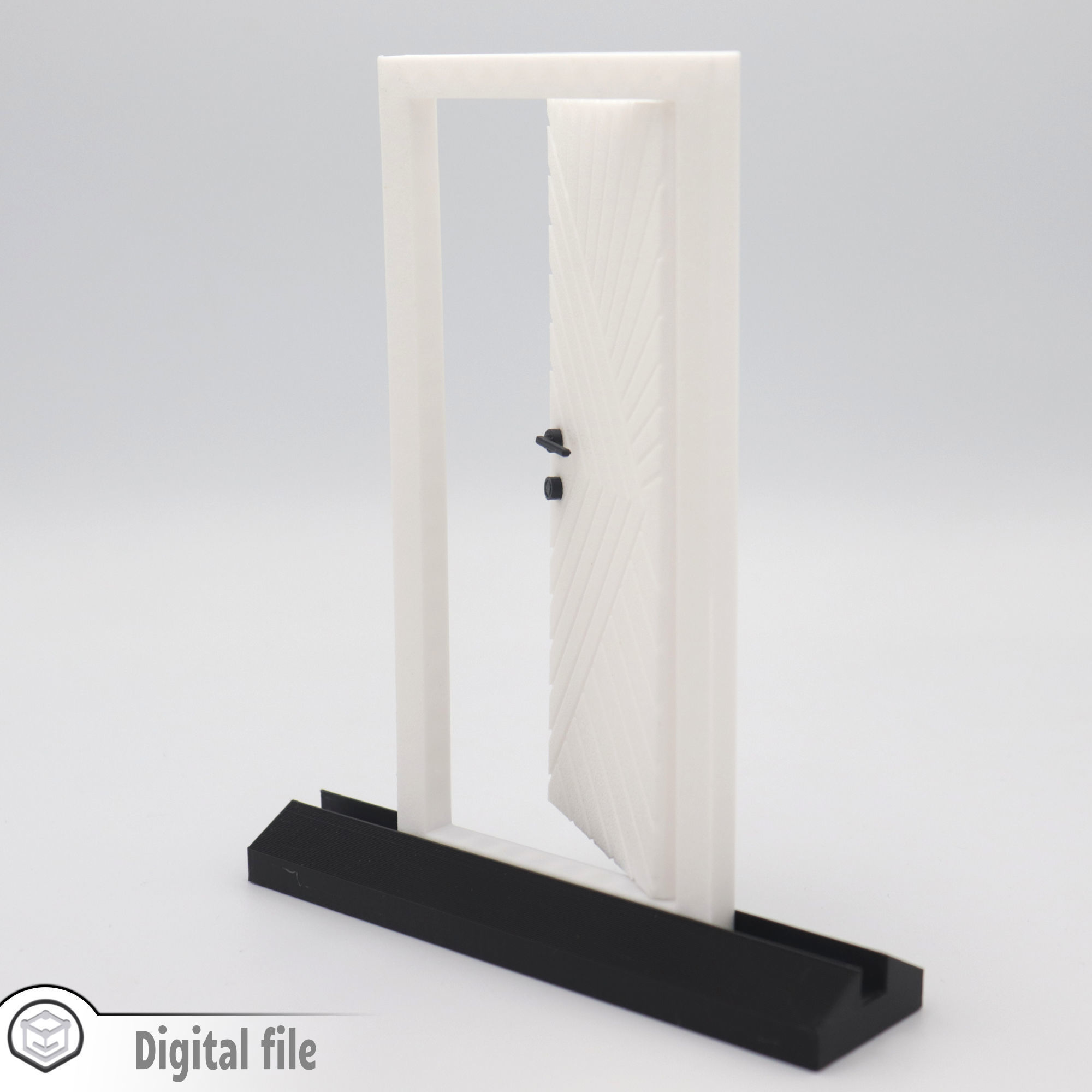 Functional Door style 2 3D print model_2