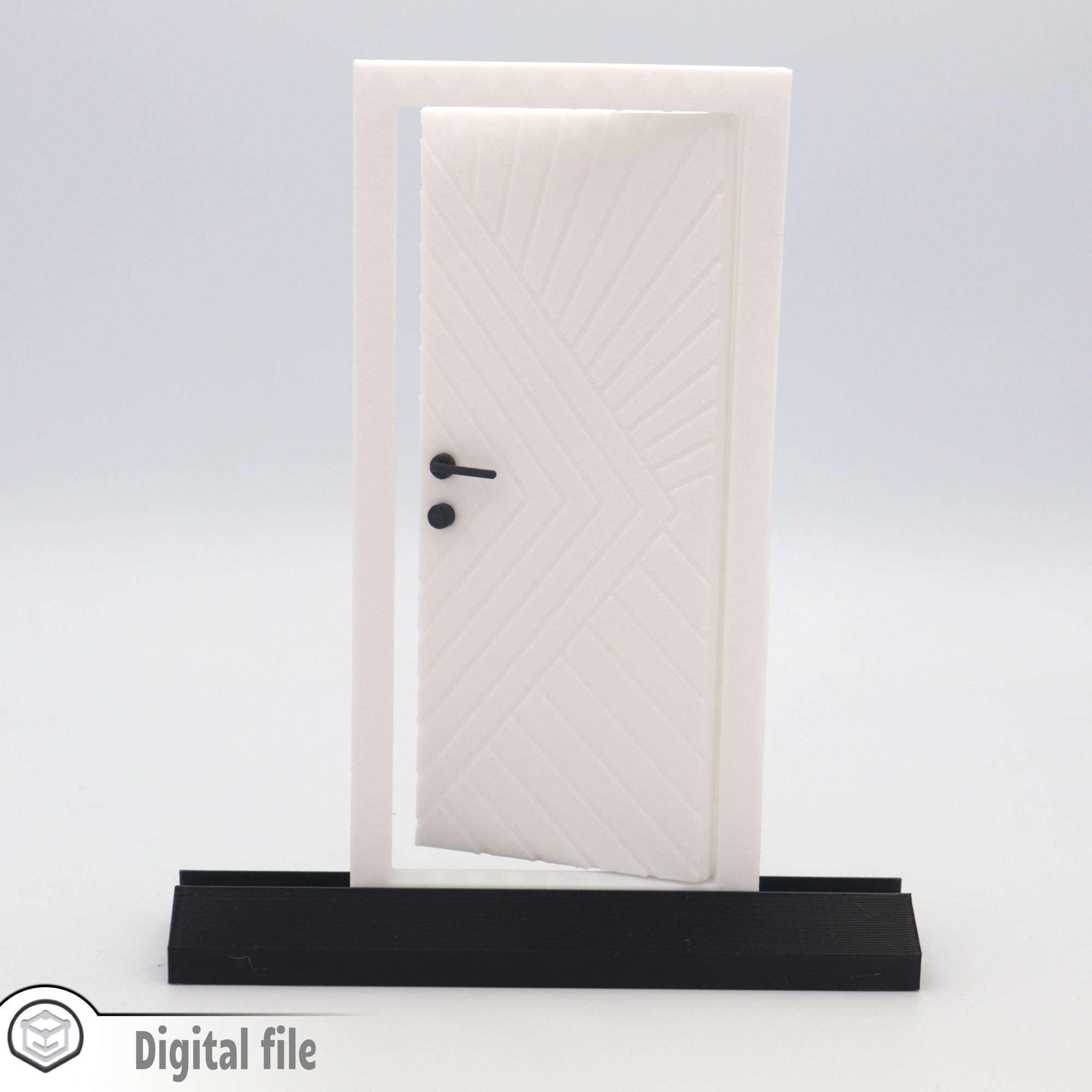 Functional Door style 2 3D print model_3