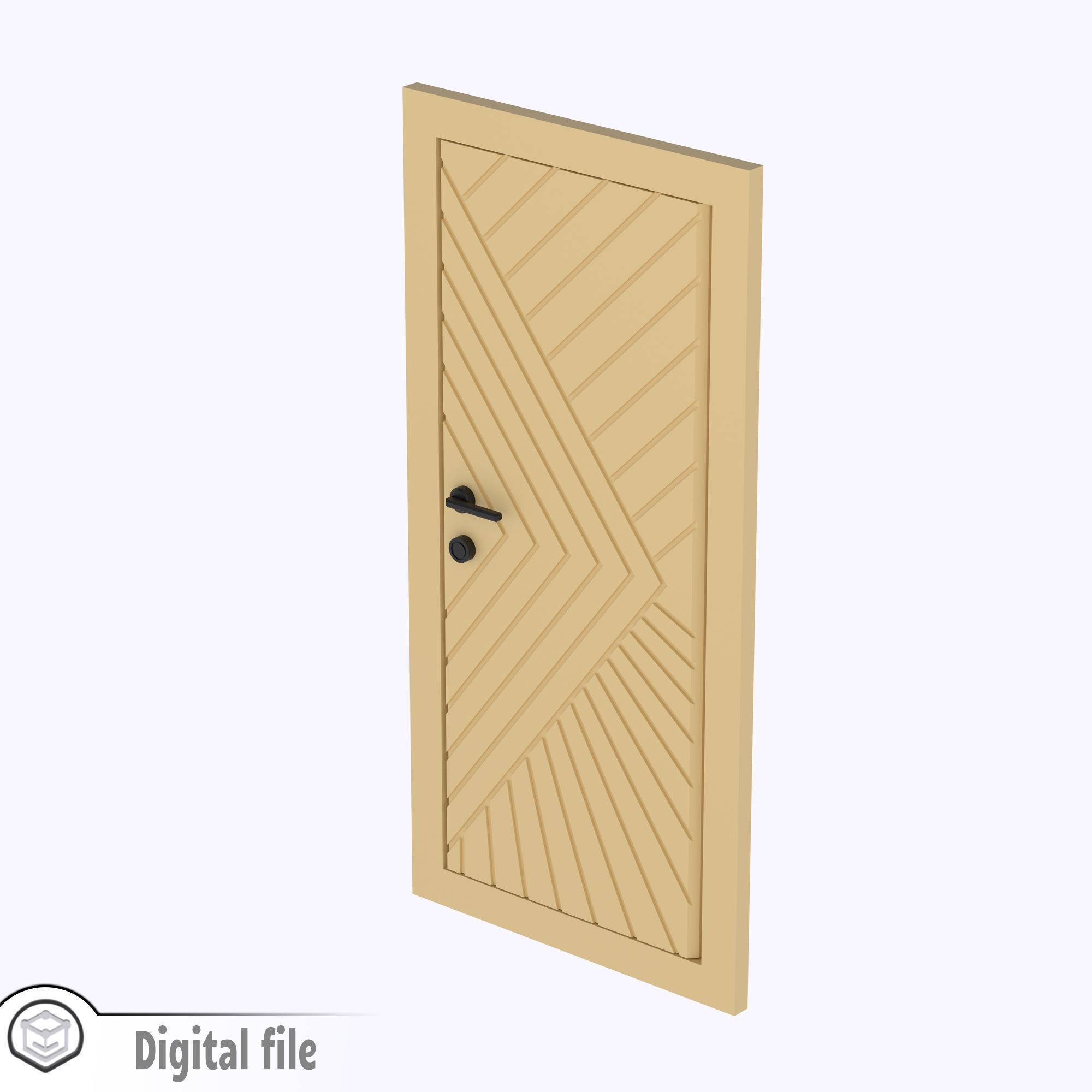 Functional Door style 2 3D print model_8