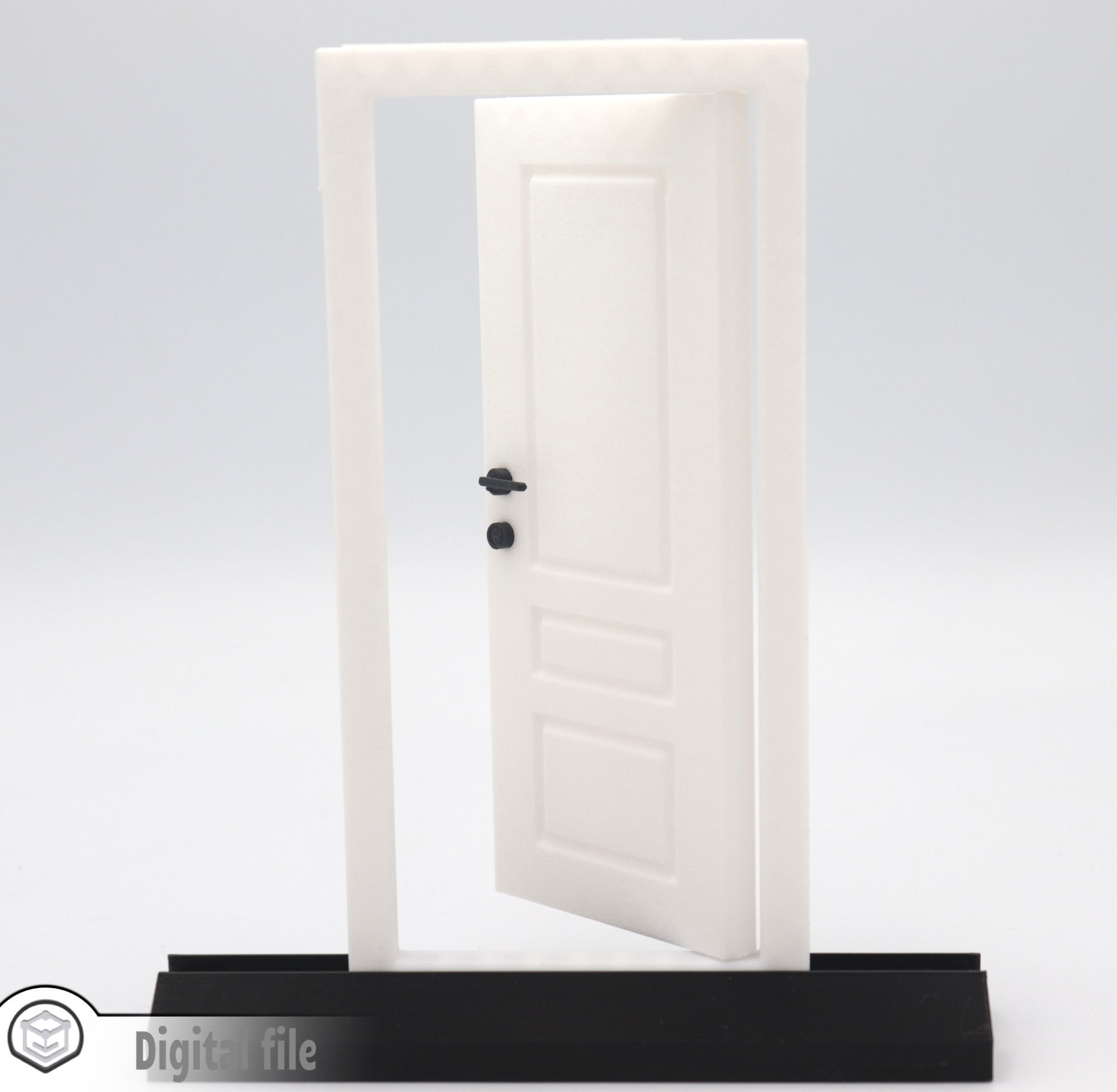 Functional Door style 4 3D print model_2