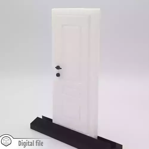 Functional Door style 4  3D print model